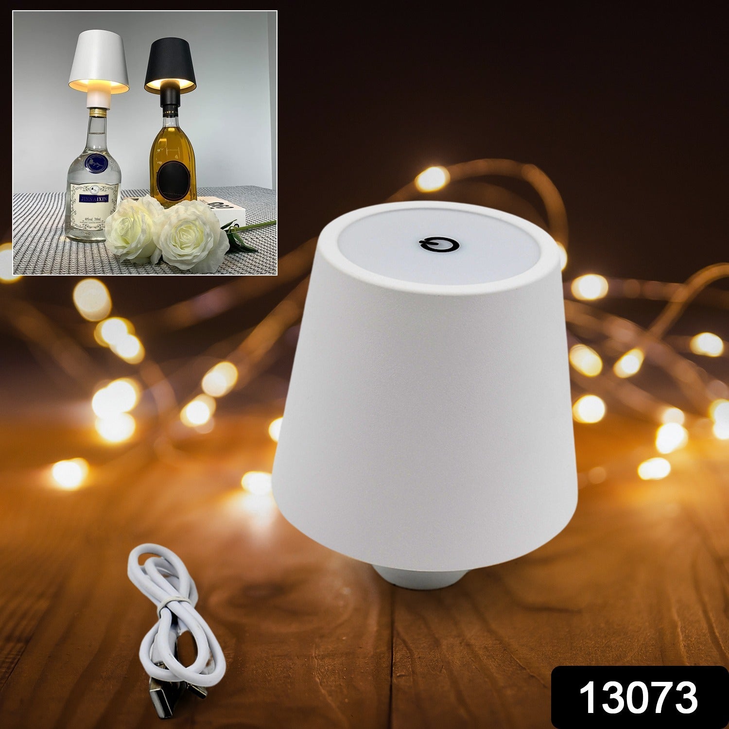 USB Rechargeable LED Bottle Lamp – 3 Color Dimmable Wireless Table Light for Home & Bar (1 Pc) USB Rechargeable LED Bottle Lamp – 3 Color Dimmable Wireless Table Light for Home & Bar (1 Pc)